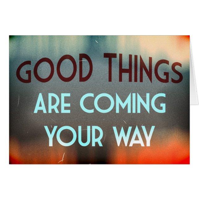 Cartão Boas Coisas (Frente horizontal)