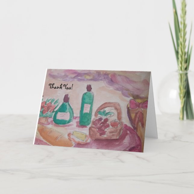 Cartão boas comidas e bons amigos (Frente)