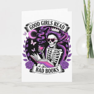 Cartão Boas Meninas Lem Livros Ruins
