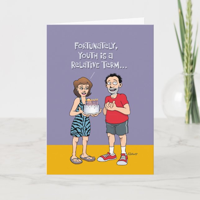 Cartão Boas notícias, más notícias 50º aniversário (Frente)