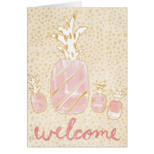 Cartão Boas-vindas ao Abacaxi
