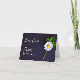 Cartão Boas-Vindas Ao Cartão-Postal Convidado