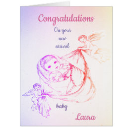 Cartão Boas-vindas ao design de Cherub