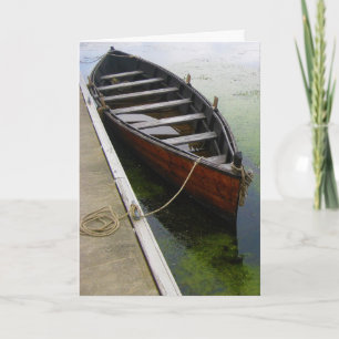 Cartão Boat Canoon Docked