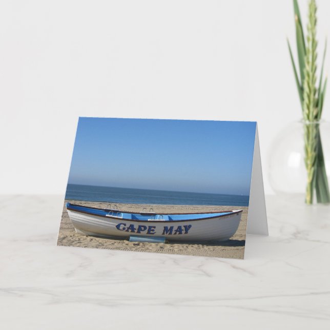 Cartão Boat * Cape May, NJ (Frente)