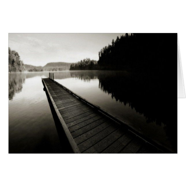 Cartão Boat Dock por Lago (Frente Horizontal)