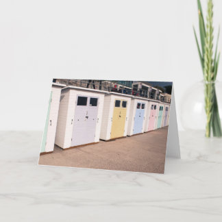 Cartão Boat sheds at Lyme Regis, UK Greetings card