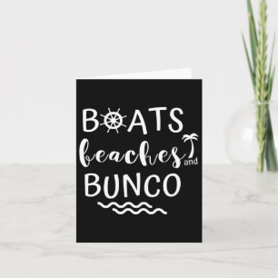 Cartão Boats Beaches Viagem do Bunco Cruise Raparigas Jog