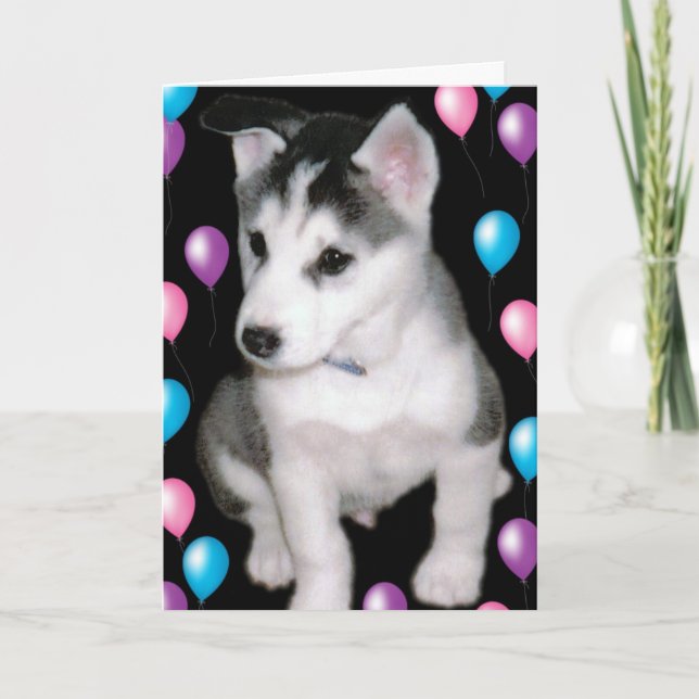 Cartão Bob and Balloons (Frente)