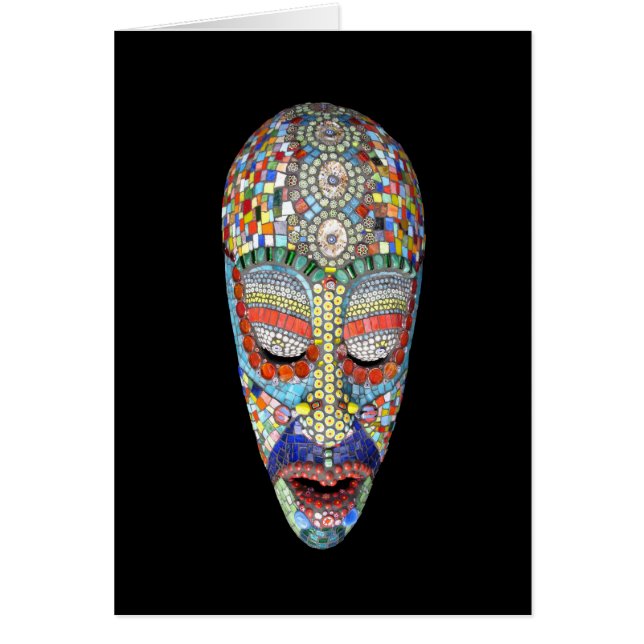 Cartão Bob, por que a cara longa? Máscara de Mosaico (Frente)