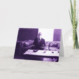 Cartão Bob the Alien Watching TV