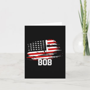 Cartão Bob Usa Flag Personalizou Em 4 De Julho Bob