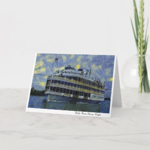 Cartão Boblo Boat Starry Night