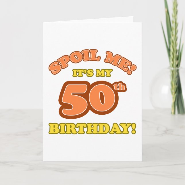 Cartão Bobo 50º aniversário presente (Frente)