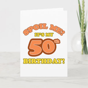 Cartão Bobo 50º aniversário presente