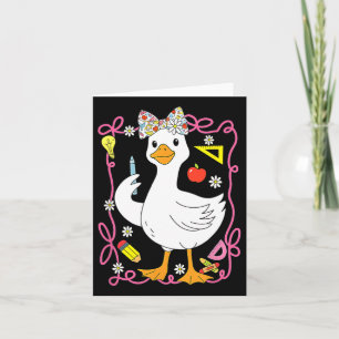 Cartão Bobo Coquette Goose Professora Retro Pré-Disquete 