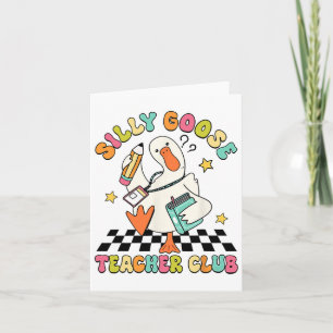 Cartão Bobo Goose Teacher Club De Volta Para O Ensino Méd
