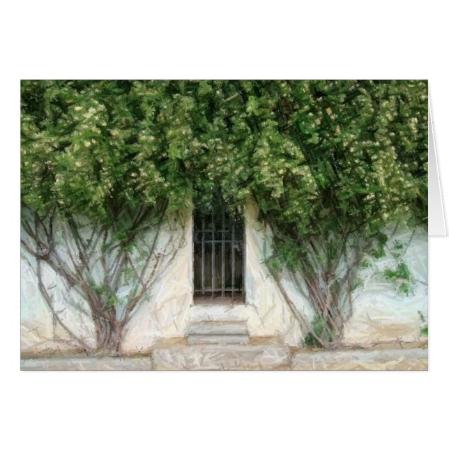 Cartão Boboli Gardens Sketch (Frente horizontal)