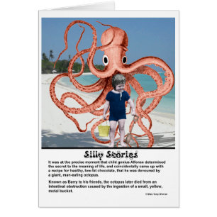 Cartão Bobos: Octopus comedor de homem