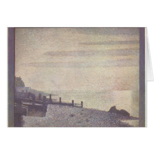 Cartão Boca de Georges Seurat- do Seine em Honfleur