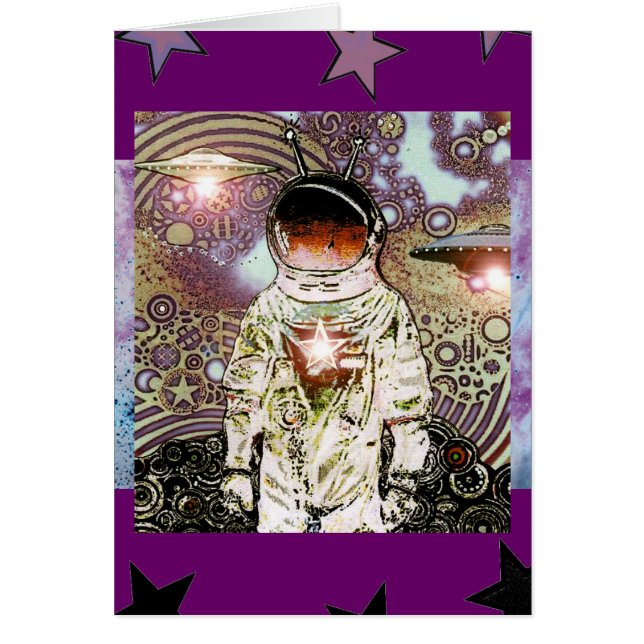 Cartão Bocados do espaço -5- (Frente)