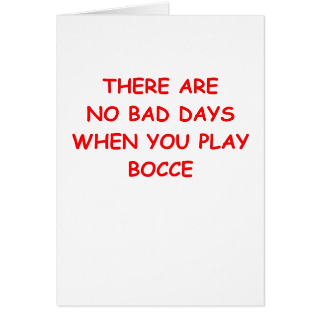Cartão bocce (Frente)