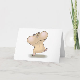 Cartão bochechas gorduchas engraçadas de hamster