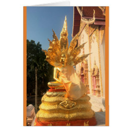 Cartão Bodhisattva em Wat Doi Saket, Chiang Mai,