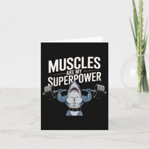 Cartão Bodybuilder Shark Lover Gym Malhação Workout Bodyb