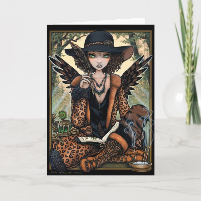 Cartão Bohemian Creole Nature Shaman Ethnic Angel Willa (Frente)