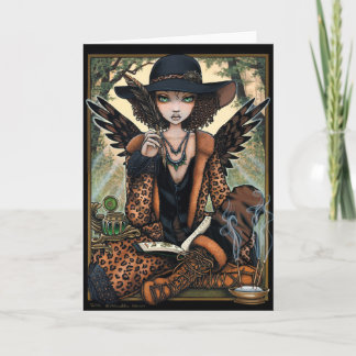 Cartão Bohemian Creole Nature Shaman Ethnic Angel Willa