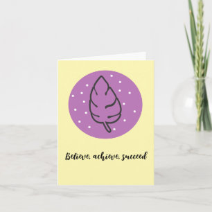 Cartão Boho Chic Floral Aquarela Cobertor Inspirador