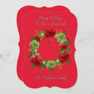 CARTÃO BOHO CHRISTMAS BOTÂNICO