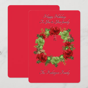 CARTÃO BOHO CHRISTMAS BOTÂNICO