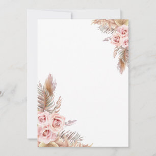 Cartão Boho em Branco