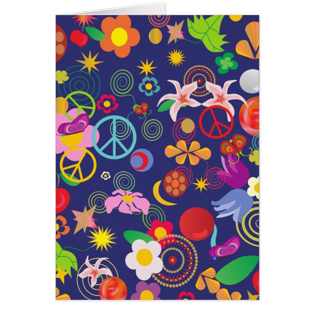 Cartão Boho floral (Frente)