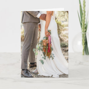 Cartão Boho Wedding Lifestyle Folheed Greeting Card