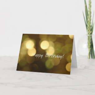 Cartão Bokeh Birthday
