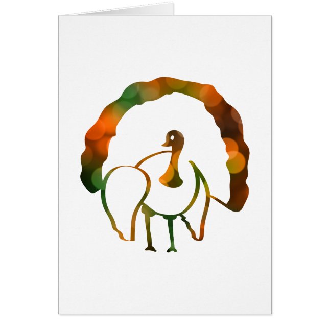 Cartão Bokeh Turquia (Frente)