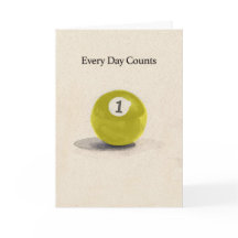 Bola de Bilhar de Aniversário de Um Ano de Abstinê