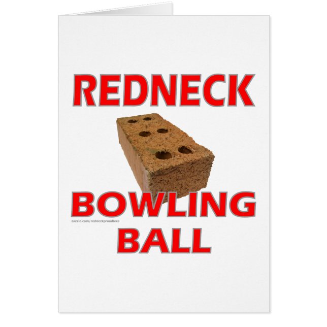 CARTÃO BOLA DE BOLICHE REDNECK (Frente)