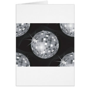 Cartão bola de disco prateado