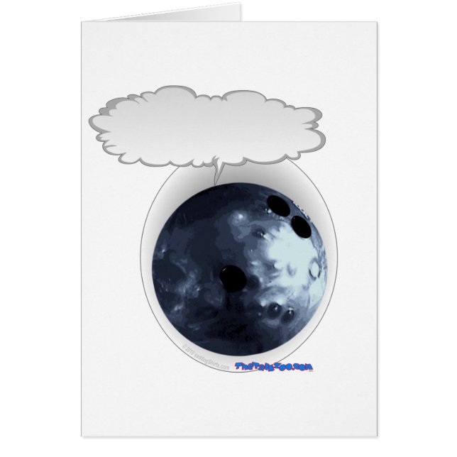 Cartão Bola de fala de Bolwing (Frente)