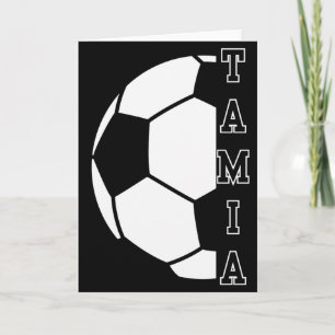 Cartão Bola de Futebol Personalizada Incrível para Crianç