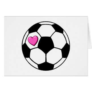 Cartão Bola de futebol (Pnk Hrt)