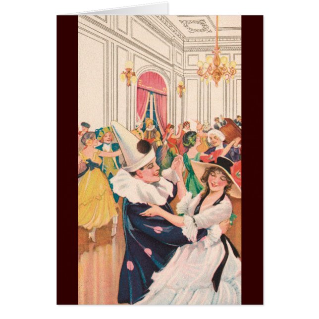 Cartão Bola de mascarada (Frente)