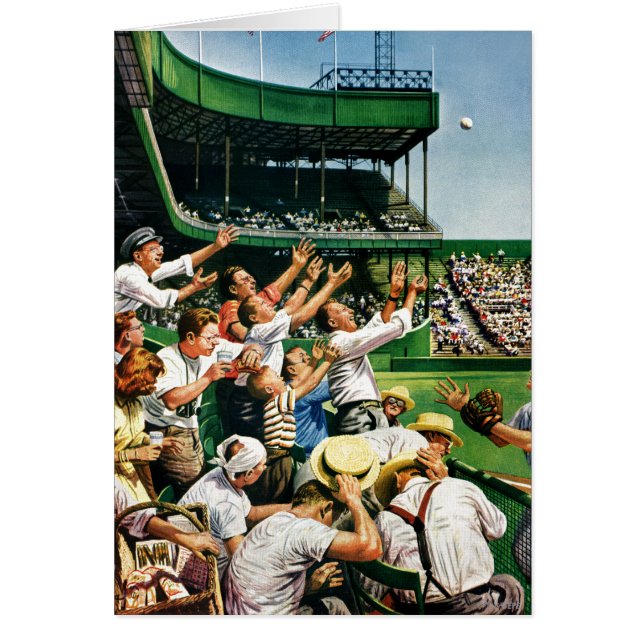 Cartão Bola de travamento do home run (Frente)