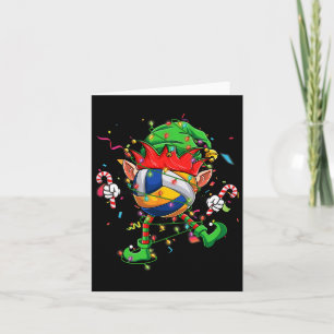 Cartão Bola de Volei Dançante Chapéu de Elfo Scute Ss Fof