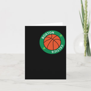 Cartão Bola Dedicada Ao Basquete De Boston Celtics Te
