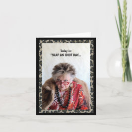 Cartão Bola Humorística e Dia Idiota